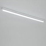 Modern Rectangular LED Flush Mount Ceiling Light Minimalist Linear Lighting in Black or White