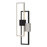 Modern Rectangular LED Indoor Wall Sconce Nordic Style Three Color Lighting Fixture