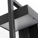 Modern Rectangular LED Outdoor Wall Lamp Waterproof Exterior Sconce in Matte Black Finish