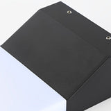 Modern Rectangular LED Outdoor Wall Sconce IP65 Waterproof Aluminum Exterior Porch Light in Black