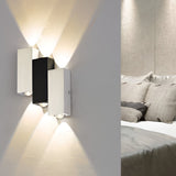 Modern Rectangular LED Wall Washer Sconce Up and Down Aluminum Wall Lamp for Hallway