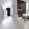 Modern Rectangular LED Wall Washer Sconce Up and Down Aluminum Wall Lamp for Hallway