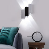 Modern Rectangular LED Wall Washer Sconce Up and Down Aluminum Wall Lamp for Hallway