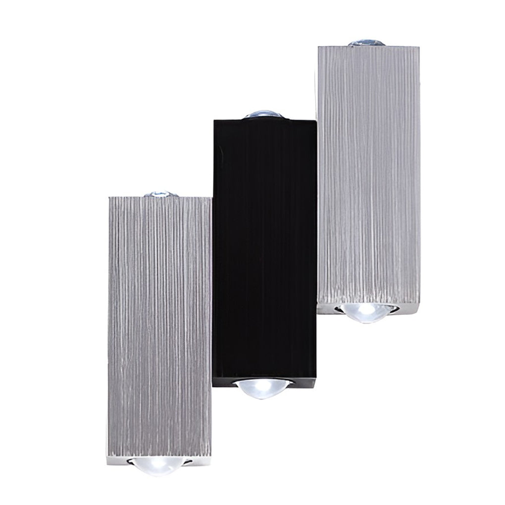 Modern Rectangular LED Wall Washer Sconce Up and Down Aluminum Wall Lamp for Hallway