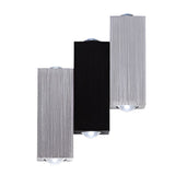 Modern Rectangular LED Wall Washer Sconce Up and Down Aluminum Wall Lamp for Hallway