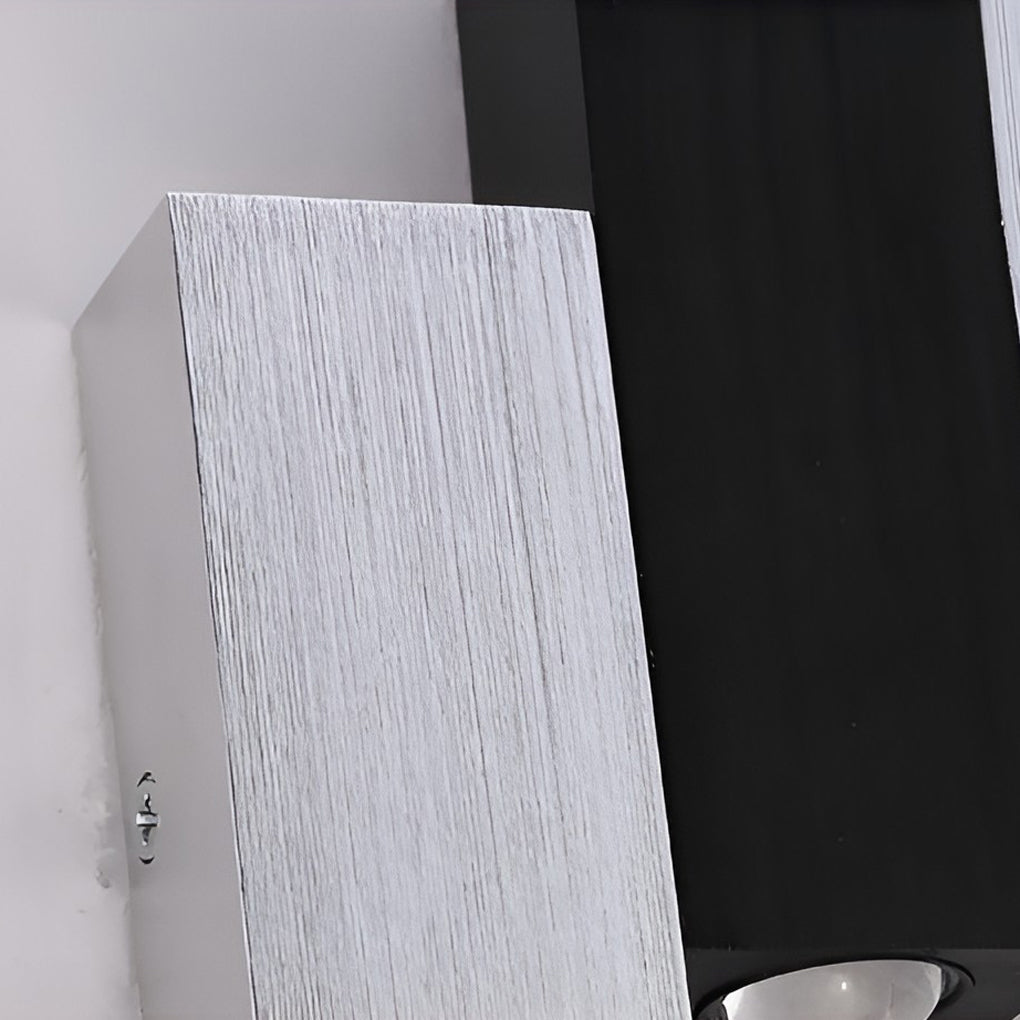 Modern Rectangular LED Wall Washer Sconce Up and Down Aluminum Wall Lamp for Hallway