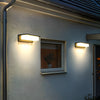 Modern Rectangular Outdoor LED Wall Light Waterproof Aluminum Exterior Sconce for Garden and Patio