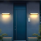 Modern Rectangular Outdoor LED Wall Light Waterproof Aluminum Exterior Sconce for Garden and Patio