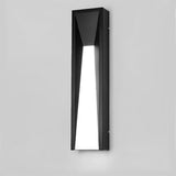 Modern Rectangular Outdoor LED Wall Sconce Waterproof 20W Stainless Steel Exterior Porch Lighting