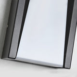 Modern Rectangular Outdoor LED Wall Sconce Waterproof 20W Stainless Steel Exterior Porch Lighting