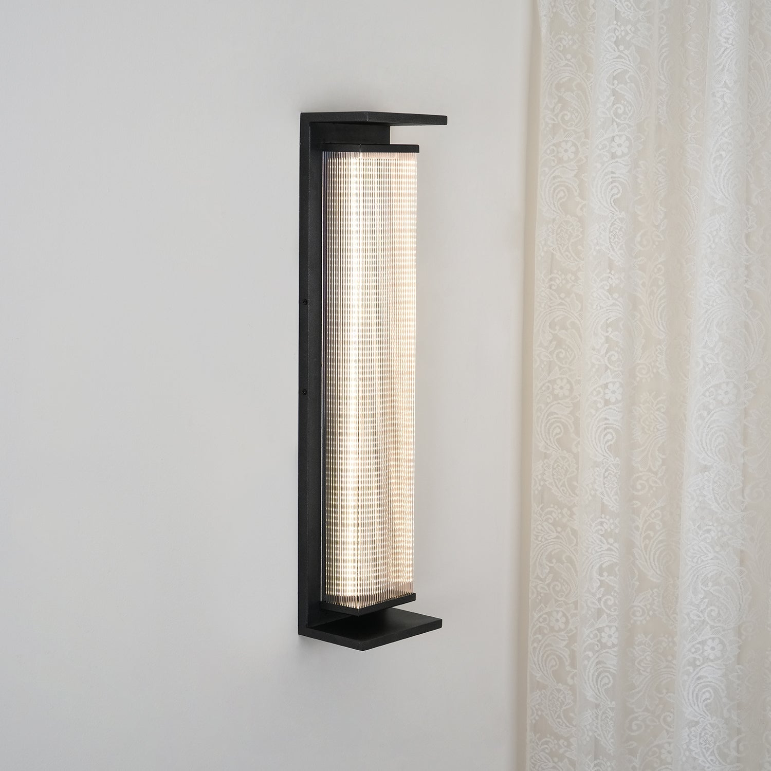 Modern Rectangular Stainless Steel Outdoor LED Wall Sconce IP65 Waterproof Exterior Lighting
