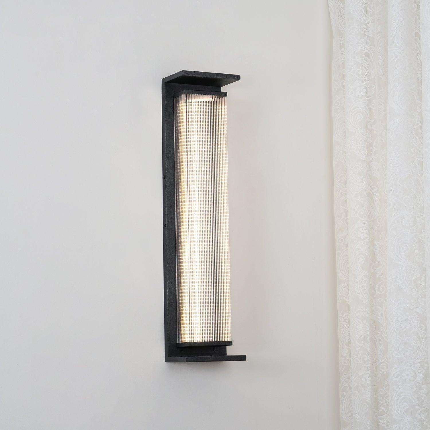 Modern Rectangular Stainless Steel Outdoor LED Wall Sconce IP65 Waterproof Exterior Lighting