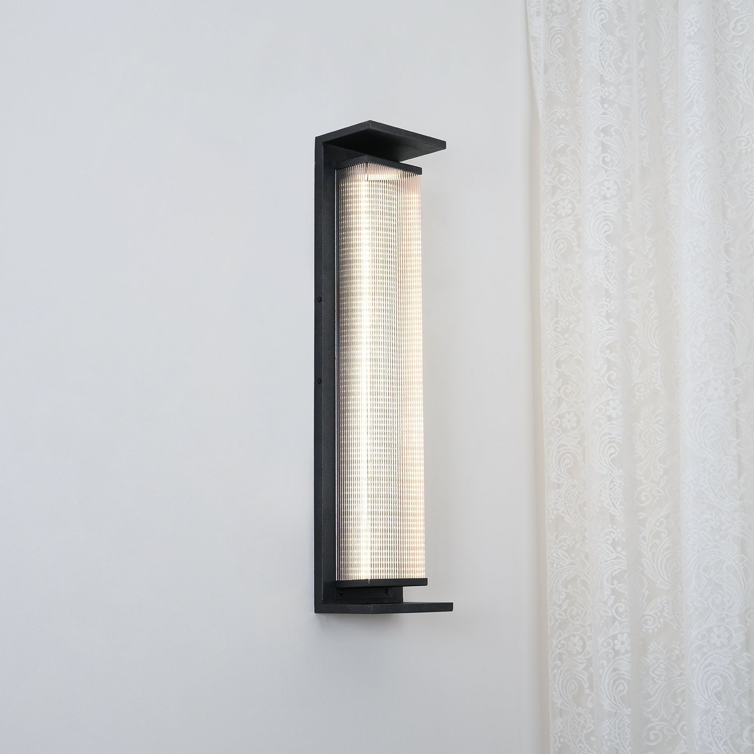 Modern Rectangular Stainless Steel Outdoor LED Wall Sconce IP65 Waterproof Exterior Lighting