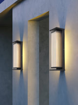 Modern Rectangular Stainless Steel Outdoor LED Wall Sconce IP65 Waterproof Exterior Lighting
