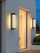 Modern Rectangular Stainless Steel Outdoor LED Wall Sconce IP65 Waterproof Exterior Lighting