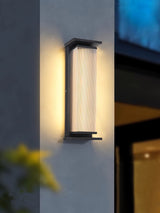 Modern Rectangular Stainless Steel Outdoor LED Wall Sconce IP65 Waterproof Exterior Lighting