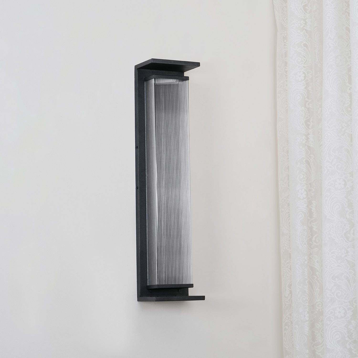 Modern Rectangular Stainless Steel Outdoor LED Wall Sconce IP65 Waterproof Exterior Lighting