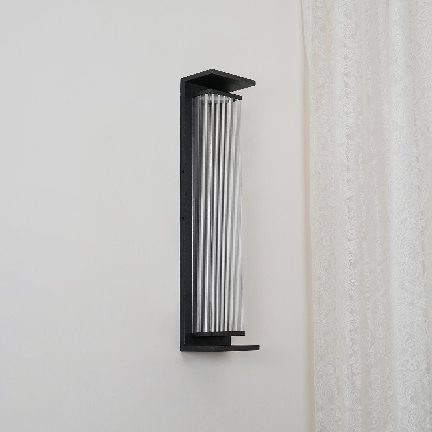 Modern Rectangular Stainless Steel Outdoor LED Wall Sconce IP65 Waterproof Exterior Lighting