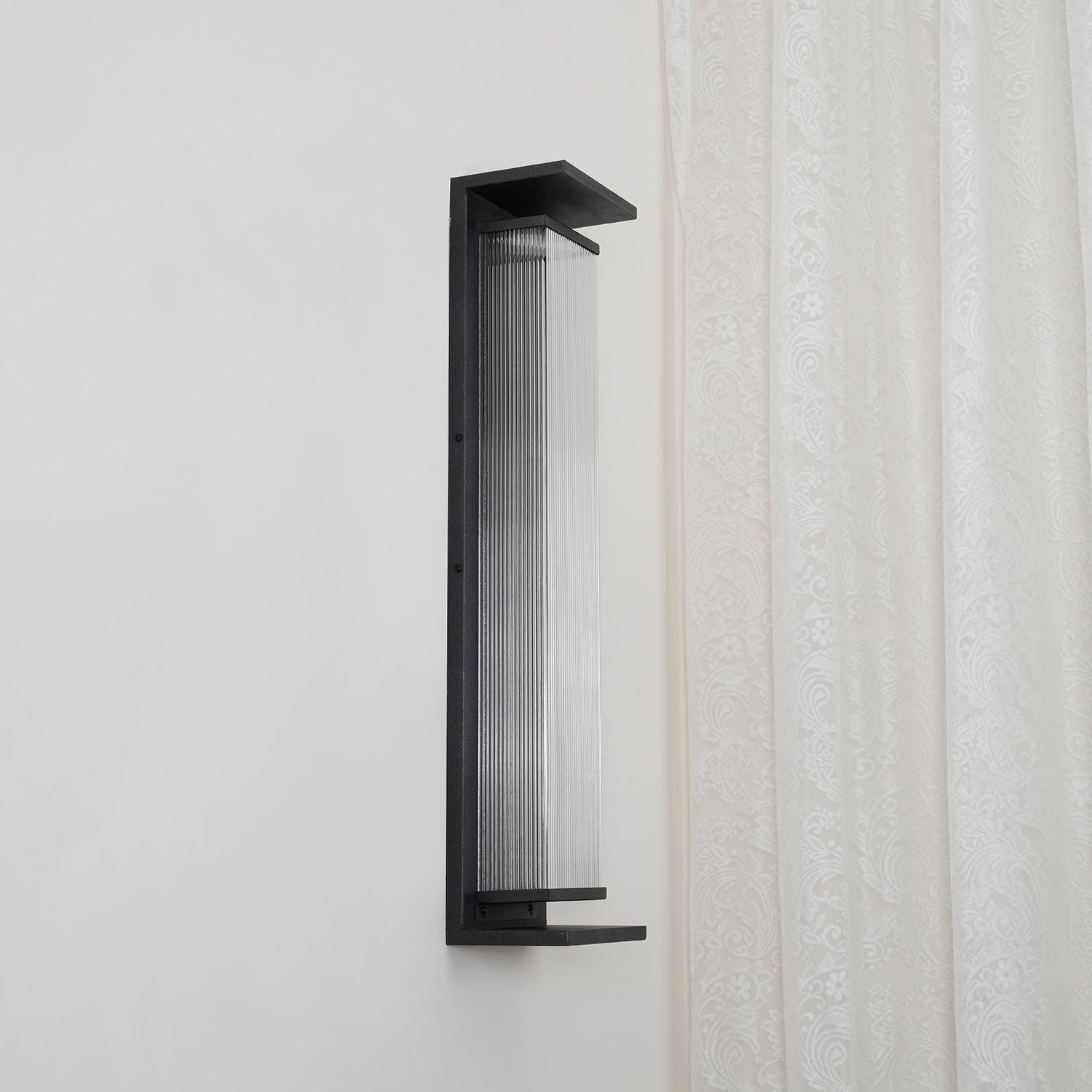 Modern Rectangular Stainless Steel Outdoor LED Wall Sconce IP65 Waterproof Exterior Lighting
