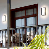 Modern Rectangular Waterproof LED Wall Sconce Industrial Outdoor Garden Porch Light
