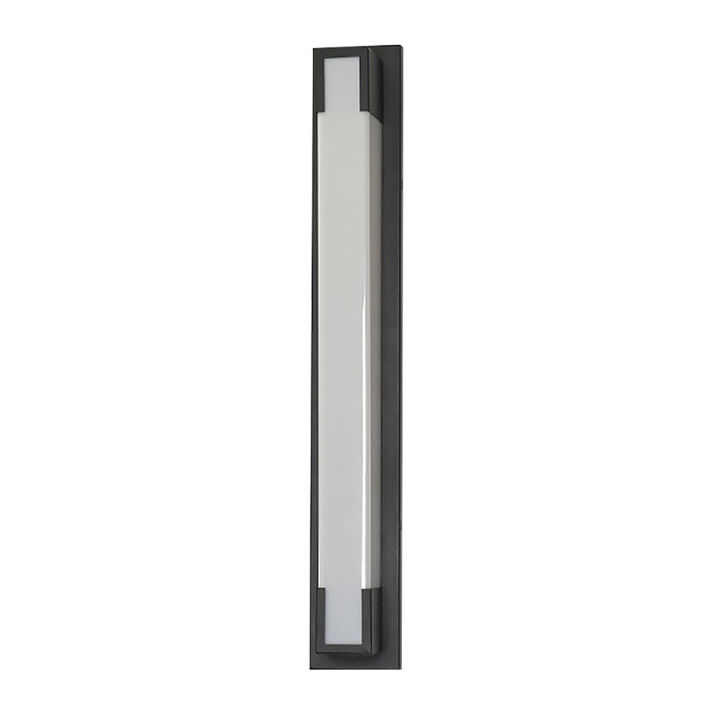 Modern Rectangular Waterproof Outdoor Wall Light Black LED Exterior Sconce for Garden Villa