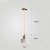Modern Resin and Metal Cylindrical Pendant Light for Kitchen Island and Dining Room