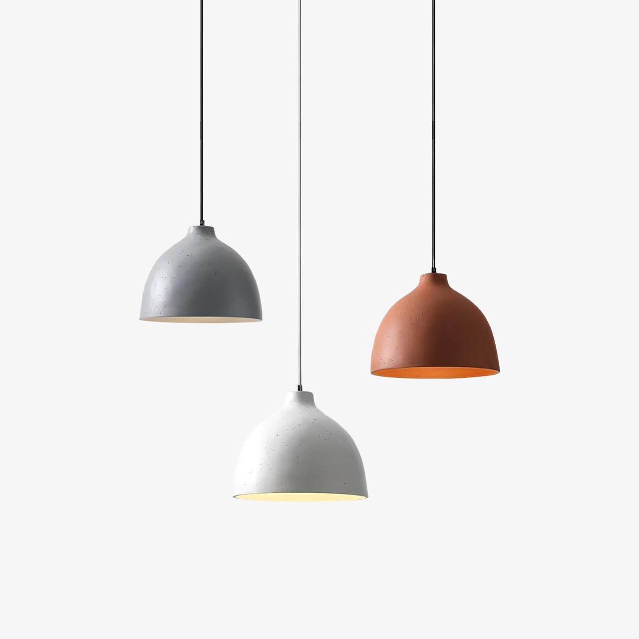 Modern Resin Bowl Pendant Light Hanging Ceiling Lamp for Kitchen and Dining Room