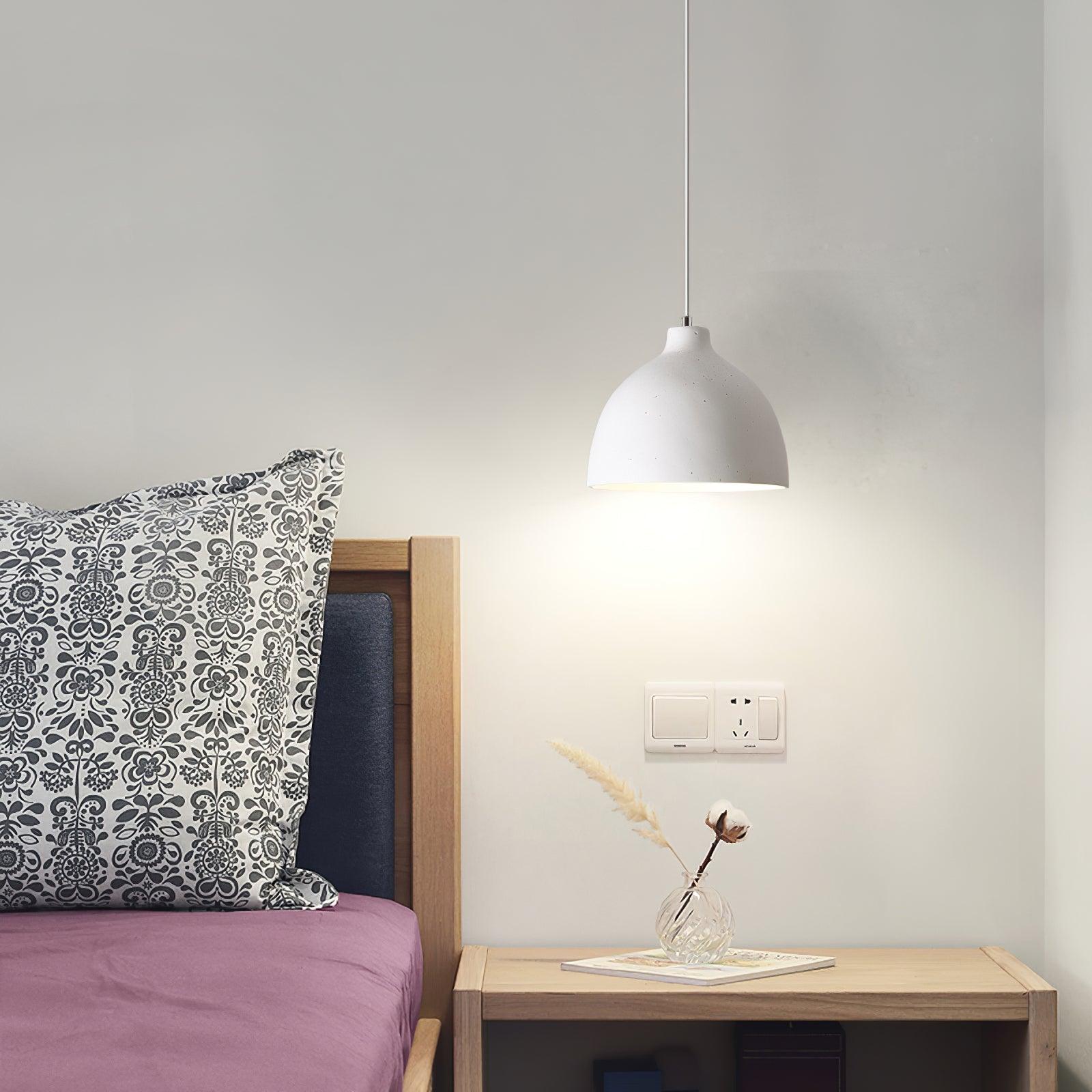 Modern Resin Bowl Pendant Light Hanging Ceiling Lamp for Kitchen and Dining Room