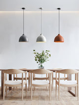 Modern Resin Bowl Pendant Light Hanging Ceiling Lamp for Kitchen and Dining Room