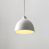 Modern Resin Bowl Pendant Light Hanging Ceiling Lamp for Kitchen and Dining Room