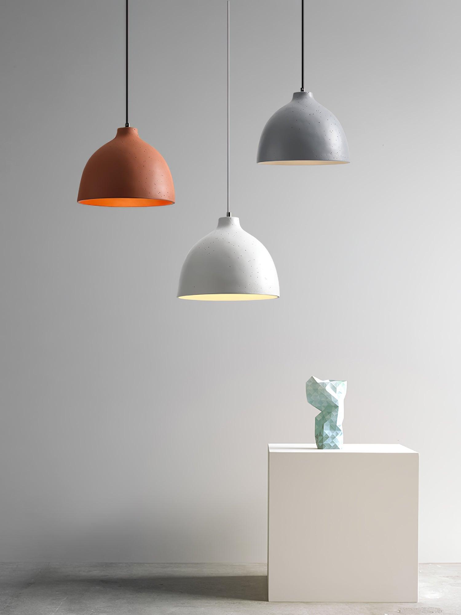 Modern Resin Bowl Pendant Light Hanging Ceiling Lamp for Kitchen and Dining Room