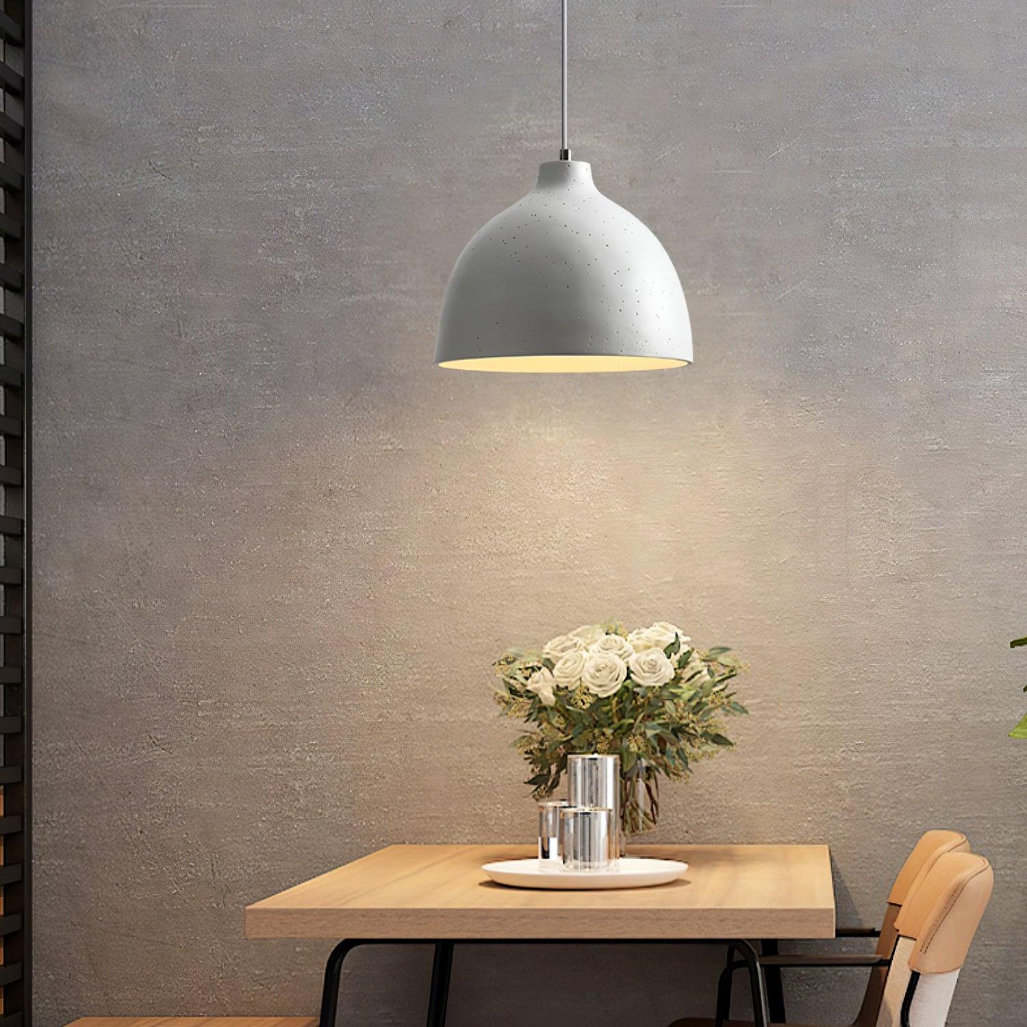Modern Resin Bowl Pendant Light Hanging Ceiling Lamp for Kitchen and Dining Room