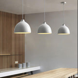 Modern Resin Bowl Pendant Light Hanging Ceiling Lamp for Kitchen and Dining Room