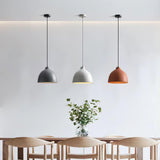 Modern Resin Bowl Pendant Light Hanging Ceiling Lamp for Kitchen and Dining Room