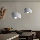 Modern Resin Cloud Donut Pendant Light Creative Semicircle LED Chandelier for Living Room