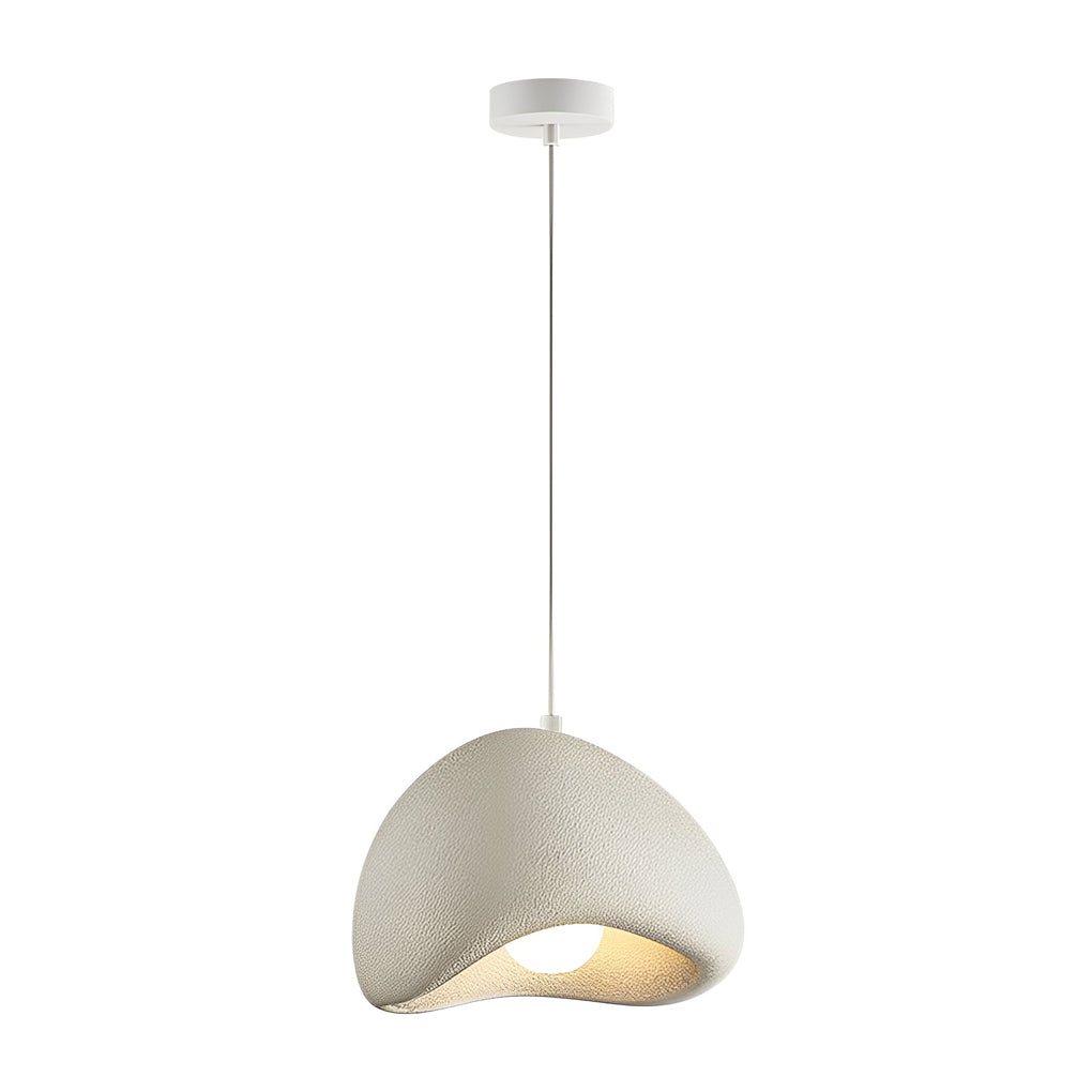 Modern Resin Cloud Donut Pendant Light Creative Semicircle LED Chandelier for Living Room