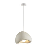 Modern Resin Cloud Donut Pendant Light Creative Semicircle LED Chandelier for Living Room