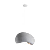 Modern Resin Cloud Donut Pendant Light Creative Semicircle LED Chandelier for Living Room