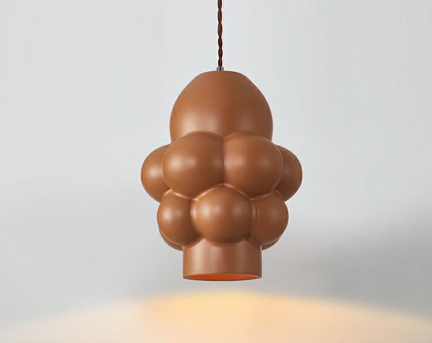 Modern Resin Cream Pendant Light Minimalist Hanging Ceiling Lamp for Home Interior
