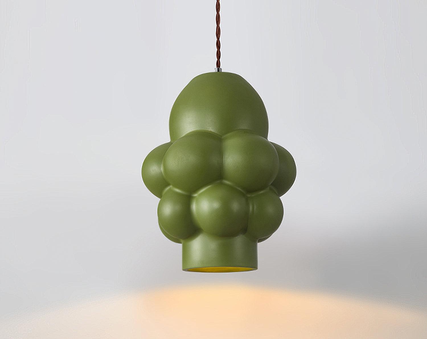 Modern Resin Cream Pendant Light Minimalist Hanging Ceiling Lamp for Home Interior