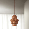 Modern Resin Cream Pendant Light Minimalist Hanging Ceiling Lamp for Home Interior