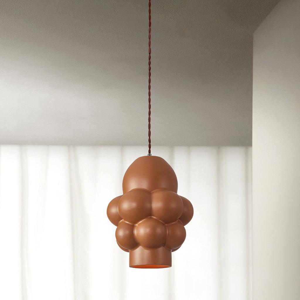 Modern Resin Cream Pendant Light Minimalist Hanging Ceiling Lamp for Home Interior