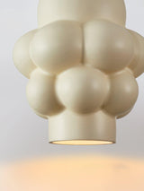 Modern Resin Cream Pendant Light Minimalist Hanging Ceiling Lamp for Home Interior