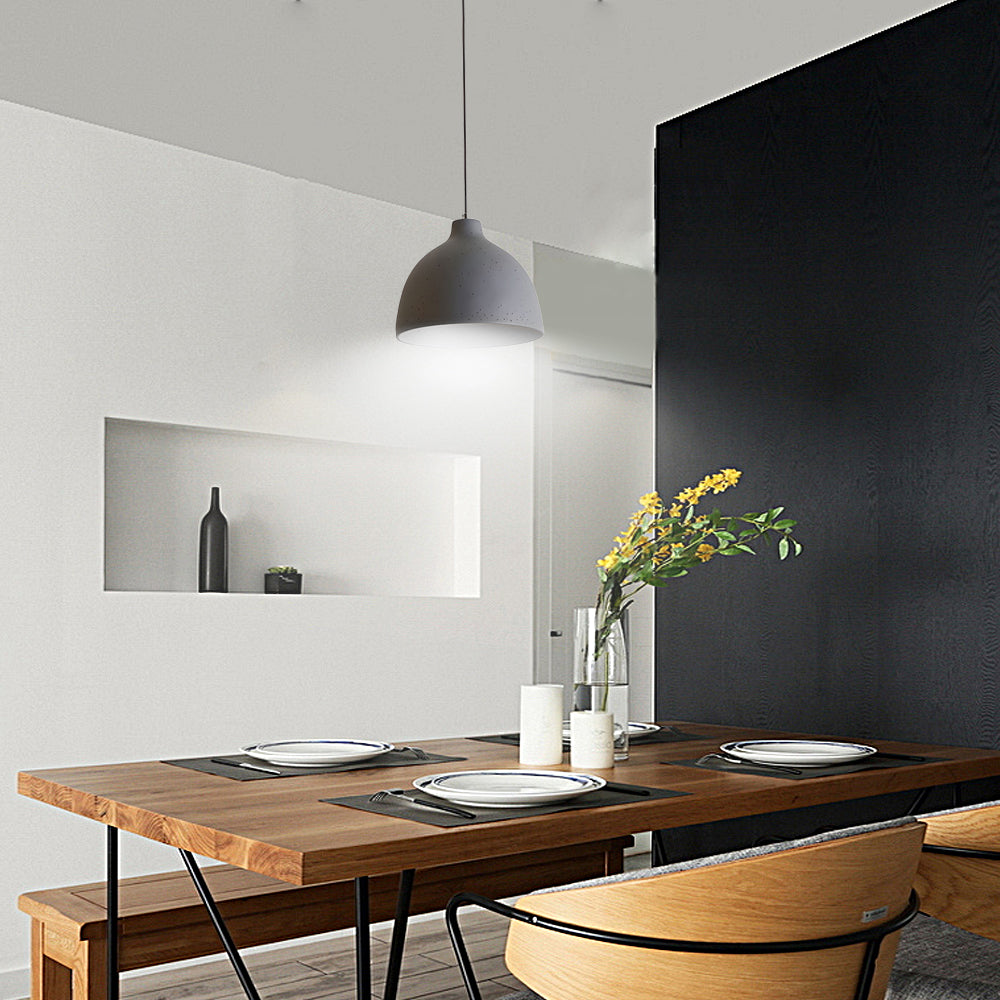 Modern Resin Dome Pendant Light with Adjustable Hanging Cord for Kitchen and Dining Room