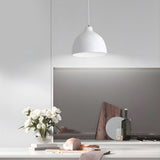 Modern Resin Dome Pendant Light with Adjustable Hanging Cord for Kitchen and Dining Room