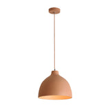 Modern Resin Dome Pendant Light with Adjustable Hanging Cord for Kitchen and Dining Room