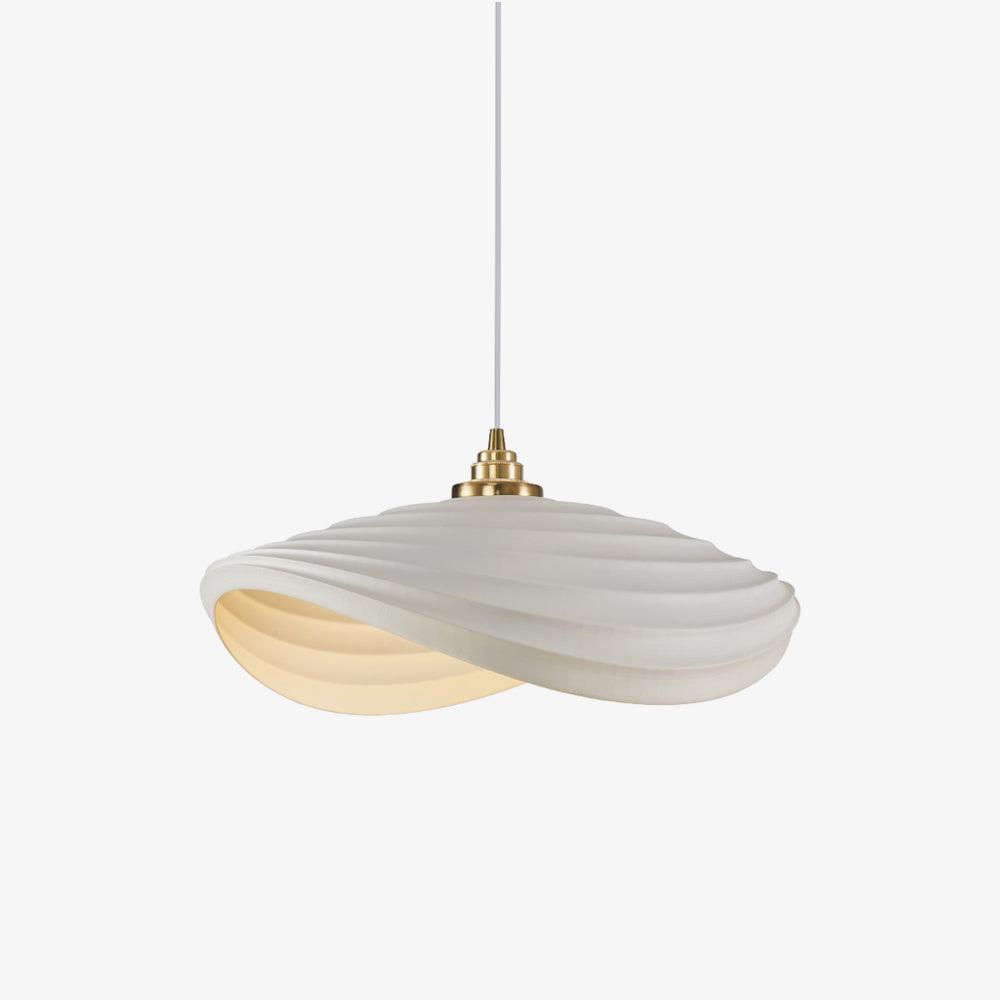 Modern Resin Flow Form Layered Pendant Light Organic Sculptural Ceiling Lamp