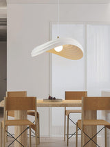 Modern Resin Flow Form Layered Pendant Light Organic Sculptural Ceiling Lamp