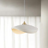 Modern Resin Flow Form Layered Pendant Light Organic Sculptural Ceiling Lamp