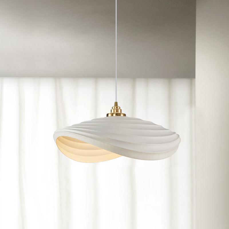 Modern Resin Flow Form Layered Pendant Light Organic Sculptural Ceiling Lamp